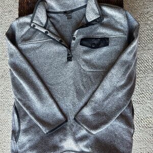 Eddie Bauer Gray Pullover with Black Accents